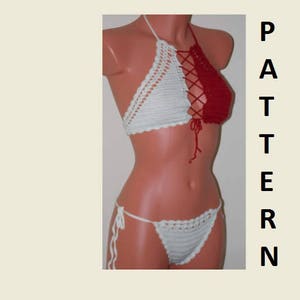 Crochet Bikini Pattern, Crochet Bikini Bottom Pattern,