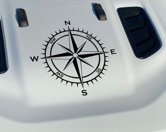 Compass Rose Vinyl Decal