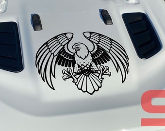 American Bald Eagle Vinyl Decal for car truck or Jeep Wrangler