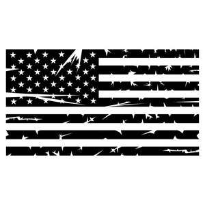 Distressed Rustic American Flag Vinyl Decal - Etsy