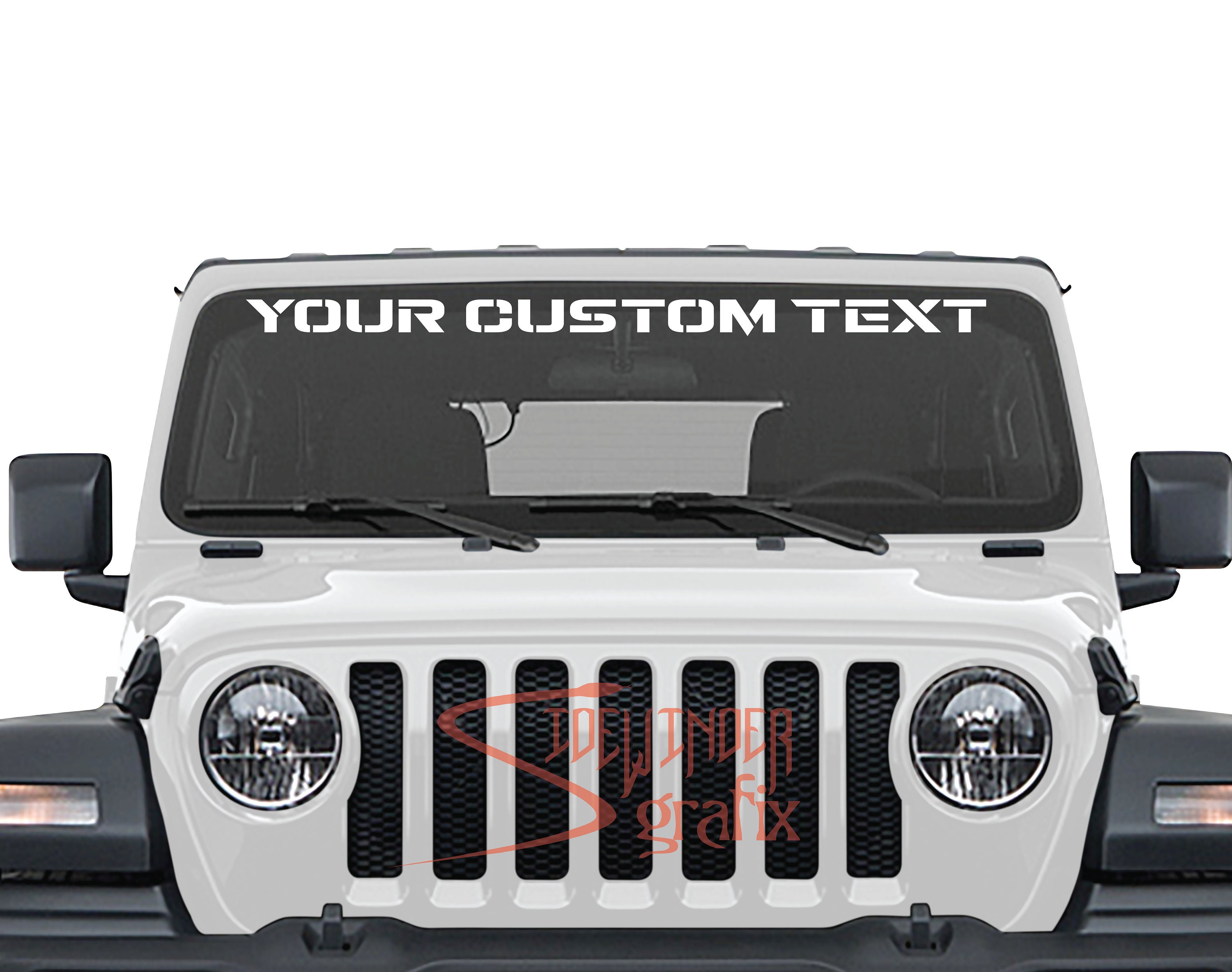 Jeep windshield decals deals