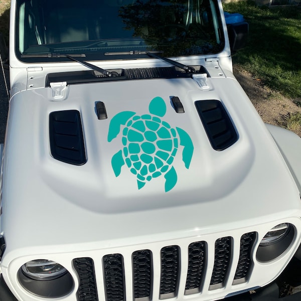 Sea Turtle Vinyl Decal for car truck or Jeep Wrangler