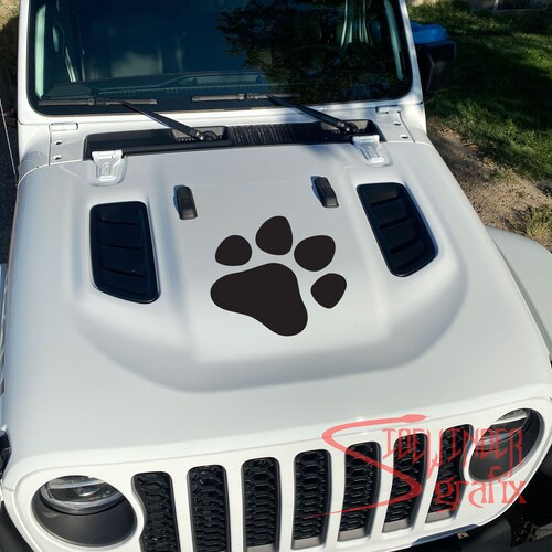 Dog Paw Print Vinyl Decal for Car Truck or Jeep Wrangler Etsy