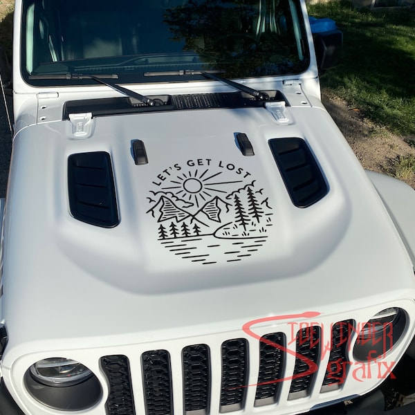 Let's Get Lost Vinyl Decal for car truck or Jeep Wrangler - Gladiator