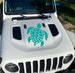 Sea Turtle Vinyl Decal for car truck or Jeep Wrangler 