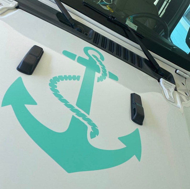 Anchor Vinyl Decal for car truck or Jeep Wrangler image 1