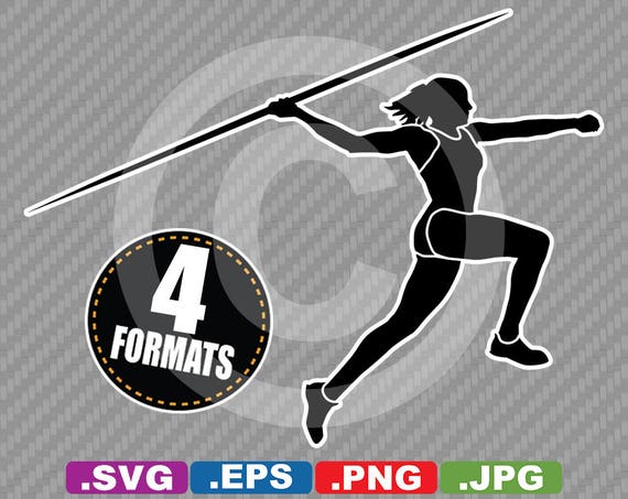 JAVELIN THROWER or DISCUS Track and Field Olympics Athlete Vinyl Sticker Decal