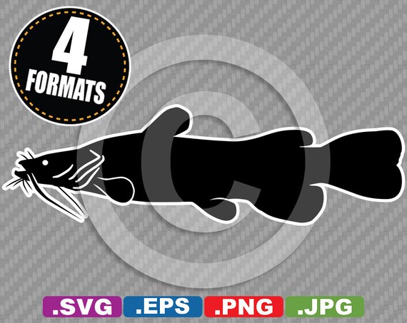 Flathead Catfish Clip Art Image SVG Cutting File Plus Eps | Etsy