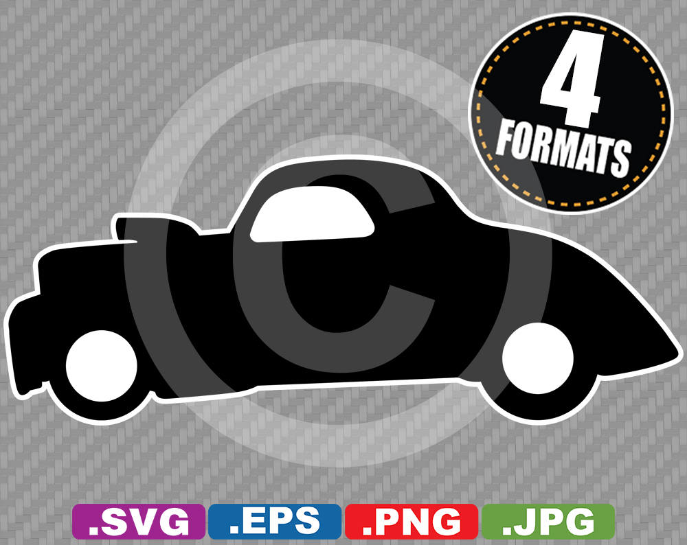 Download 1941 Willys Coupe Hotrod Clip Art Image Svg Cutting File Etsy