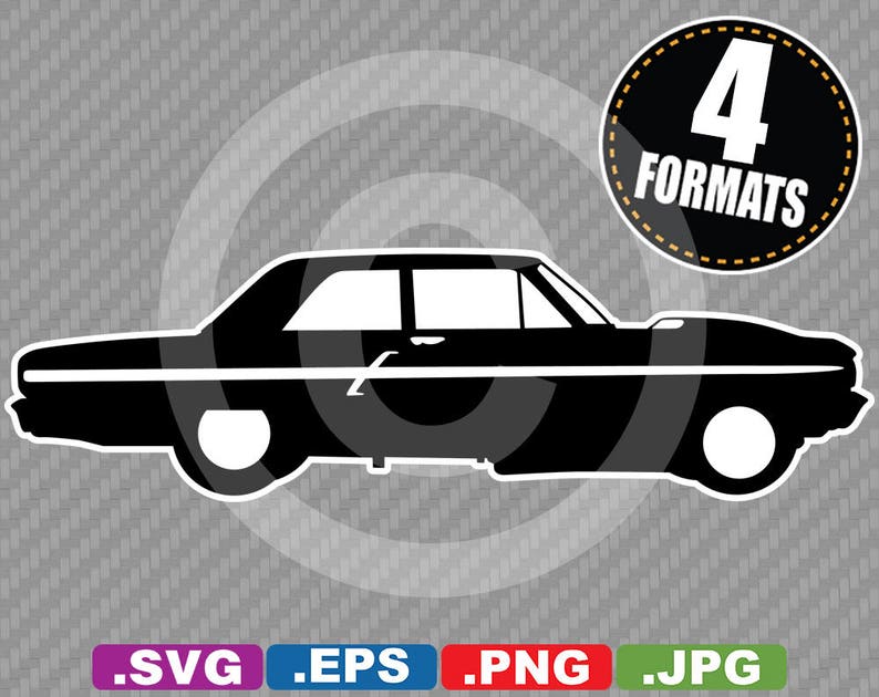 Download 1964 Classic Muscle Car Clip Art Image SVG cutting file ...