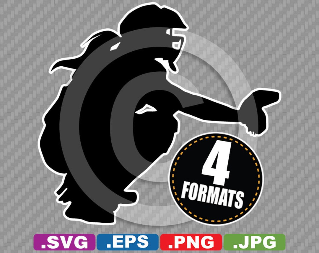 Female Baseball / Catcher / Player long Hair Clip Art Image SVG Cutting