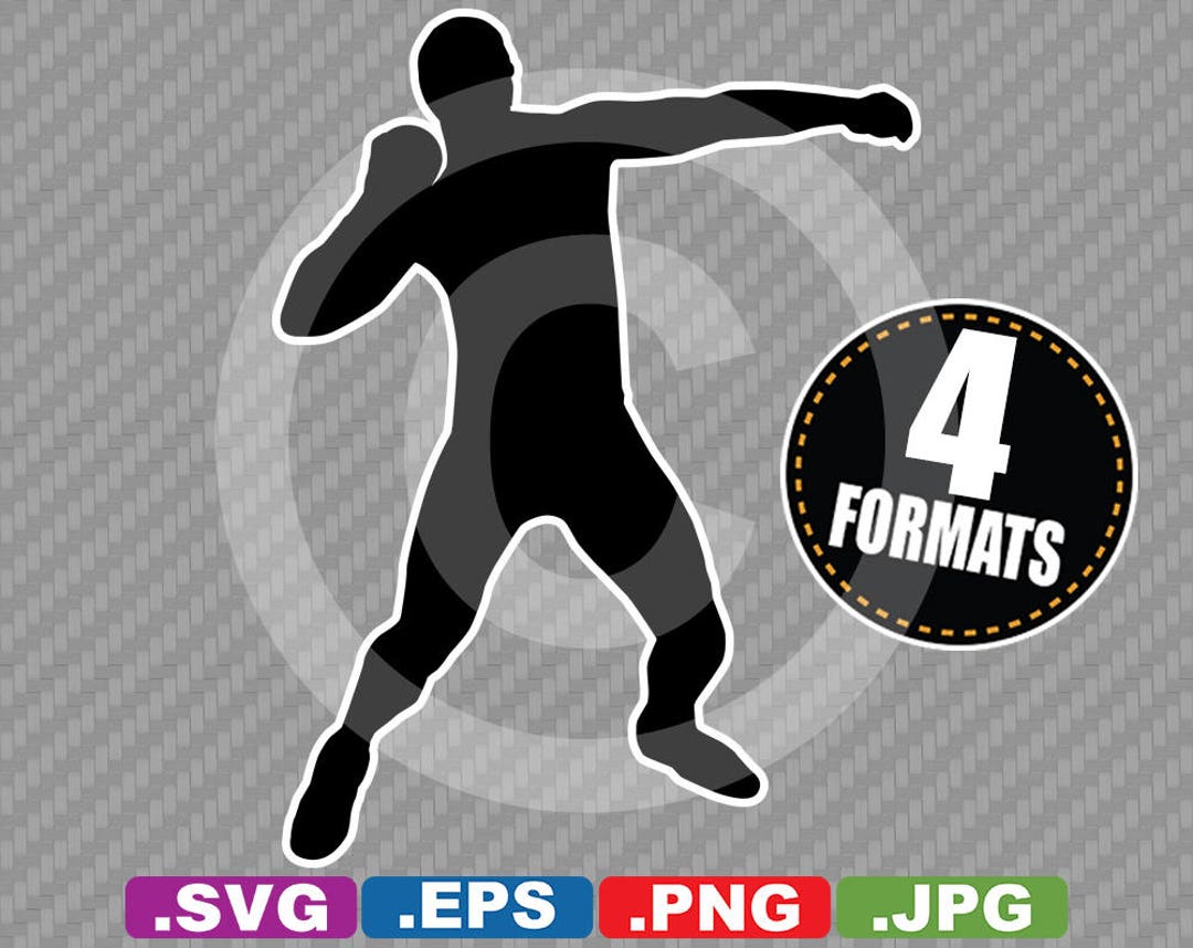 Track and Field Shotput Clip Art SVG Cutting File Plus Eps vector, Jpg