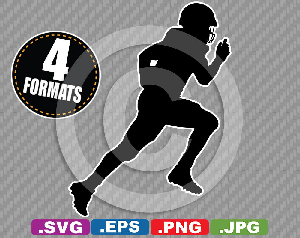 Youth Football Clip Art Image SVG Cutting File Plus Eps Etsy