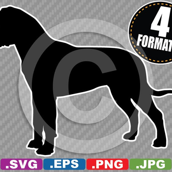 Bullmastiff Dog Image File - SVG cutting file Plus eps (vector), jpg, & png - INSTANT DOWNLOAD - includes Commercial Use License