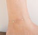 Dainty anklet,opal anklet,beach anklet,minimalist,everyday anklet,gold anklet,opal bead anklet,ankle bracelet,opal jewelry 