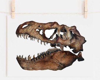 Dinosaur Wall Art Print, T Rex