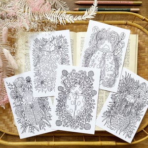 Postcard Pack Coloring Sheet