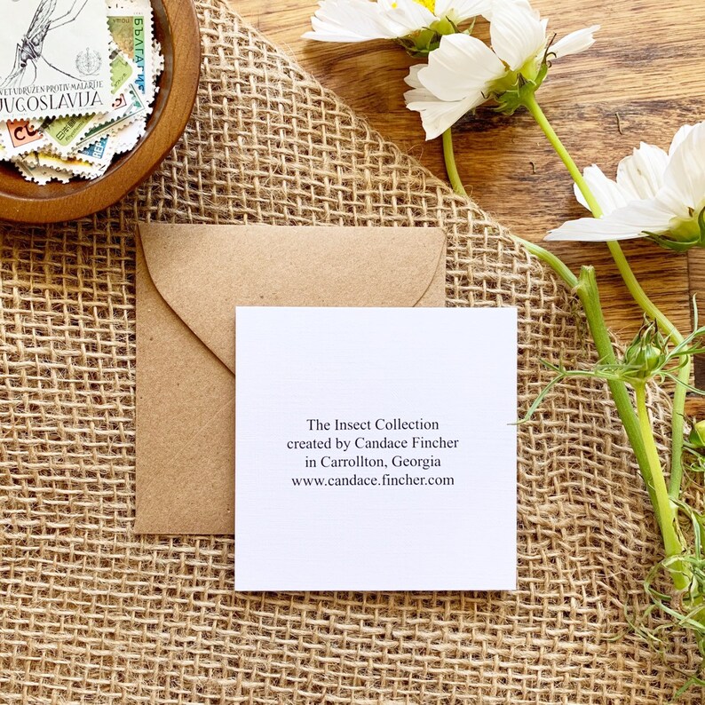 Mini Note Cards Bee Happy Mini Birthday Cards for Beekeeper gift