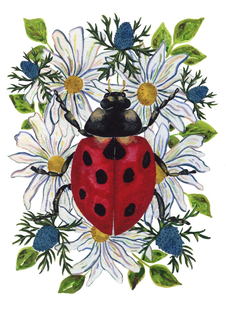Ladybug Sticker for Coffee Mug Decal image 10