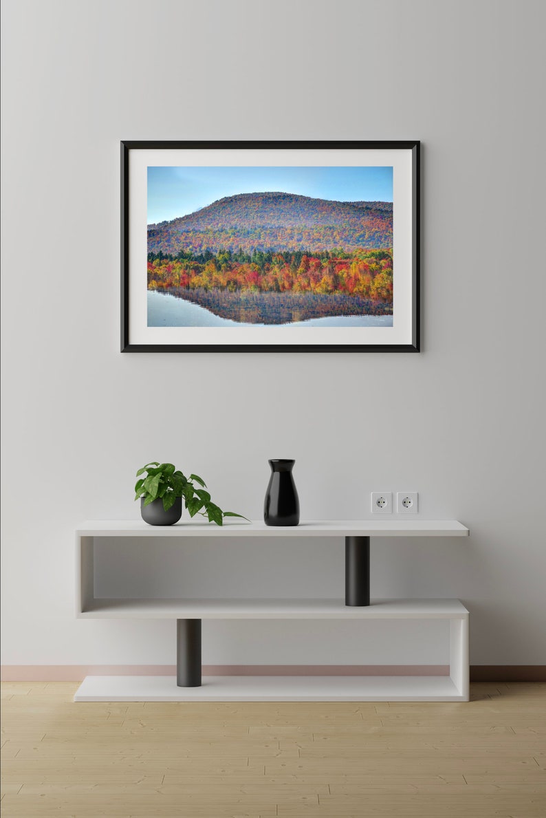 Adirondack Landscape Photo Piercefield Flow Fall Art Landscape Print Etsy