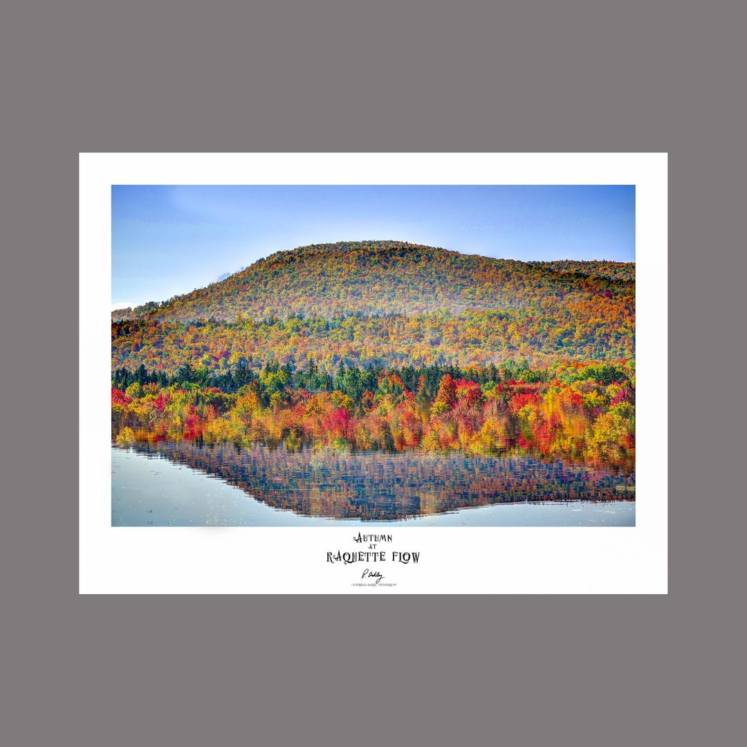 Adirondack Landscape Photo Piercefield Flow Fall Art Landscape Print Etsy