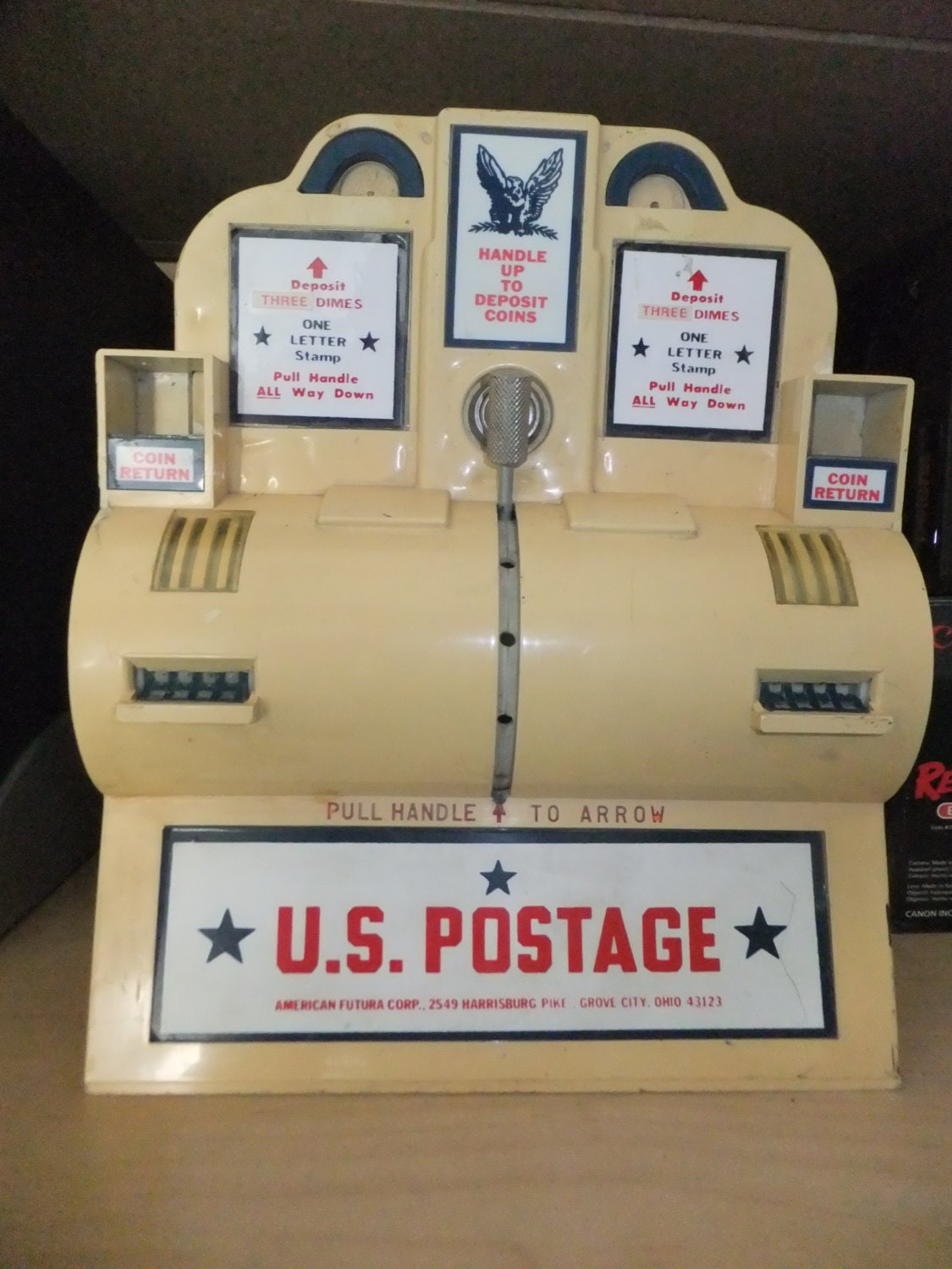 Vintage Countertop US Postage stamp vending machine Etsy
