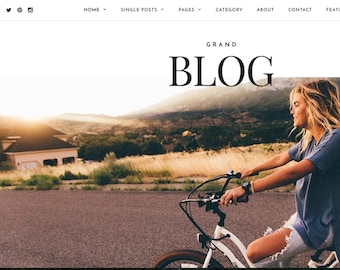 15% OFF SALE - Unique & Custom Blogger Website | Fashion | Beauty | Travel | Foodie | Gallery | Responsive | Wordpress