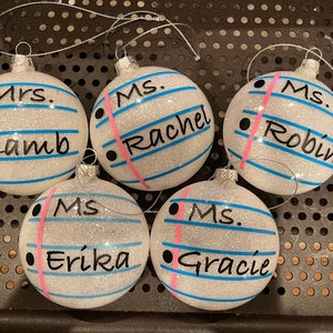 Teacher paper ornament