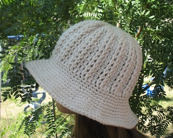Sombrero de cubo/Sombrero para el sol/Sombrero de ala ancha para jardín para mujer/Sombrero de verano/Sombrero de cubo de ganchillo para niñas/Sombrero de playa de ganchillo para mujeres/Sombrero para mamá y yo