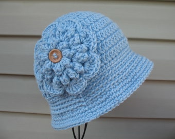 Sombrero de cubo con flores/Sombrero para el sol/Sombrero de ala corta para jardín para mujer/Sombrero de verano/Sombrero cloche de punto con ala profunda/Sombrero de playa de crochet para mujer/Regalo para ella
