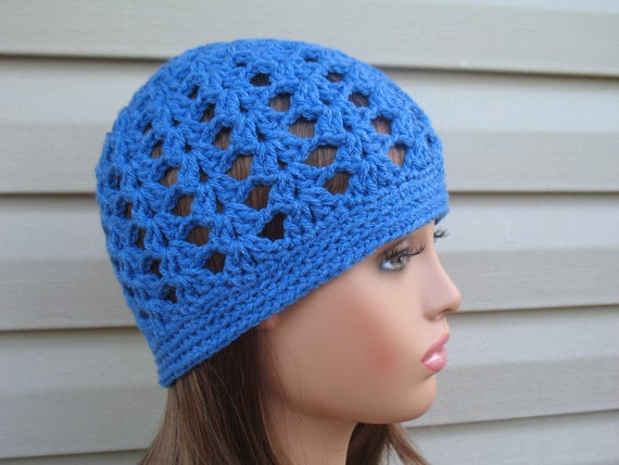 Summer Beanie/ Crochet Lace Shell Fashion Beanie/ Womens Knit Summer Beanie/ Spring Hat/ Ladies Mesh Fall Beanie/ Womens Textured Beanie Hat