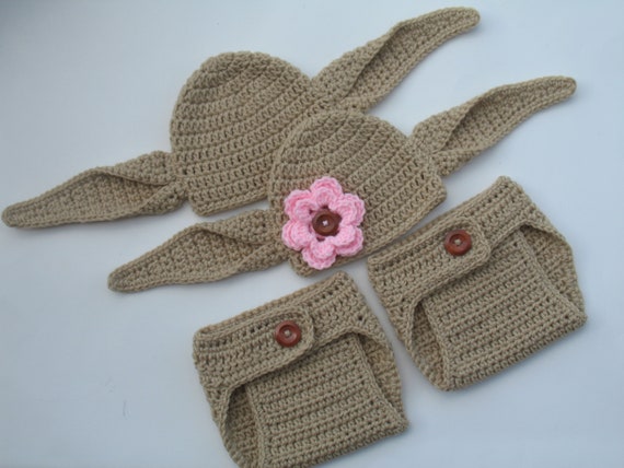 Twin Baby House Elf Costume/ Crochet 