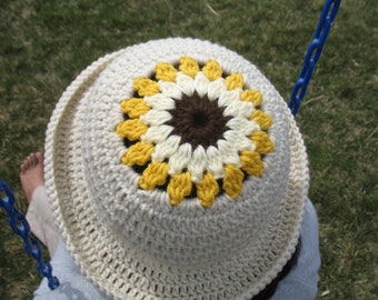 Sombrero de sol/ Sombrero de sol con girasoles/ Sombrero de ala ancha para mujer/ Sombrero de verano/ Sombrero de ala ancha/ Sombrero tipo cubo de ganchillo/ Sombrero de ala de punto/ Sombrero cloche con flores/ Sombrero de primavera