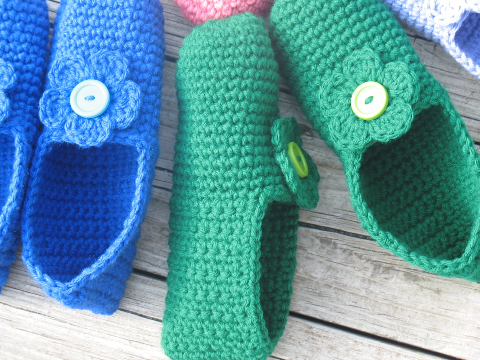 House Slippers/ Bedroom Slippers/ Crochet Flower House Shoes Etsy