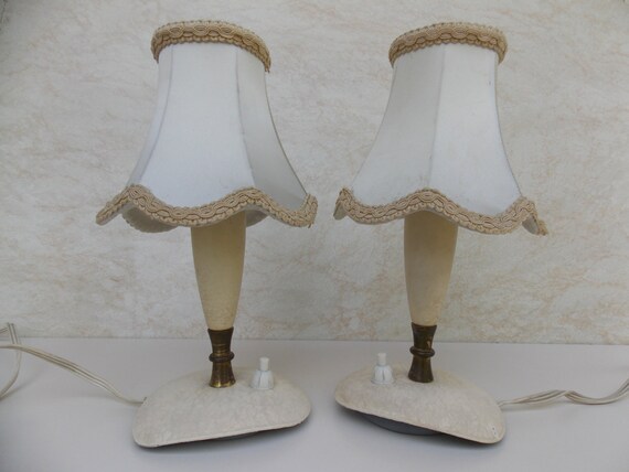 Pair Table Lamps Desk 1950s Lamp Pair Table Lamps Desk 1950s, 1950s Table Lamps