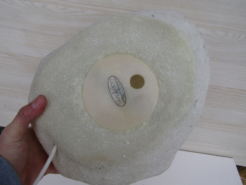 atomic style lamp unique lamp home decor Original Singletron Mid Century Modern Rock table or floor lamp made of fiberglass