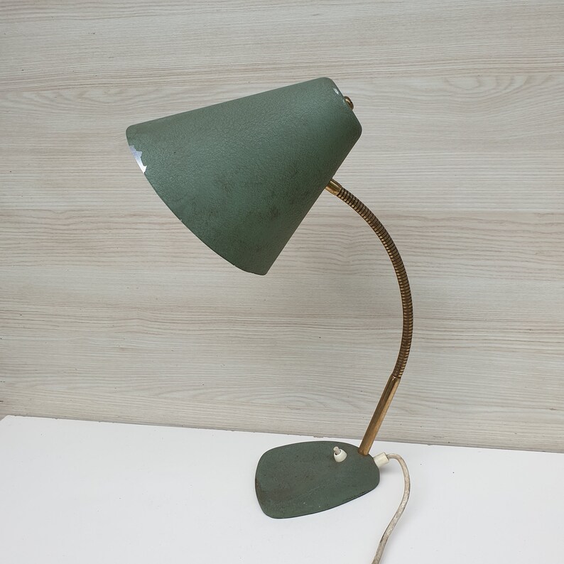 Green office lamp vintage cool lamp retro office lamp desk Etsy