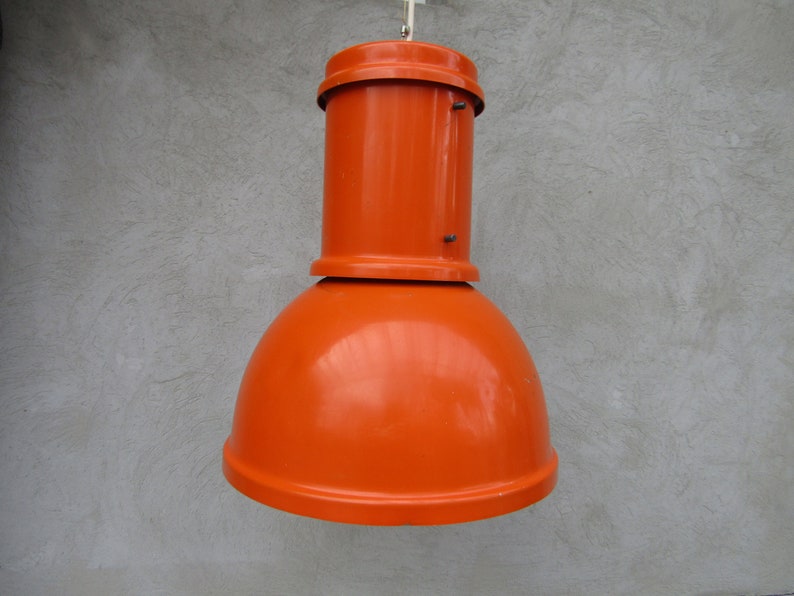 Large Orange Lamp Ceiling Wall Lmap Image 0