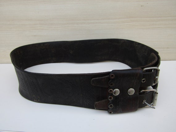 Traditional belt, dance belt, vinatge belt, leathe