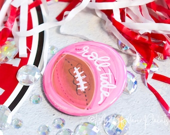 MADDYMARIEPAINTS &quot;Roll Tide Roll&quot; OFFICIALLY LICENSED University of Alabama® 2.25&quot; Gameday Button | The Original Pink Gameday™