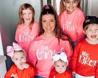 Matching Family Sweatshirts: The Original, The Remix, The Encore