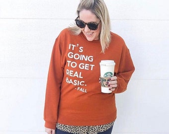 Pumpkin Sweatshirt: Basic Autumn Crewneck - Cozy Fall Sweater