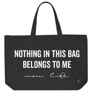 Mama Tasche | Sommercamp | Aktivität Mama | Schwarz Canvas Tasche | Reisetasche | Mama Leben Tasche Reisen | Große Tasche | Baseball-Tasche | Tragetasche |