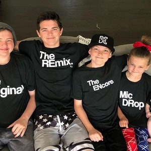 Oldest | Middle | Youngest Shirt | Kids Clothing | Siblings | Matching Outfit Shirts | Sibling Tees | For Brother Sister | Family | Set of 5
