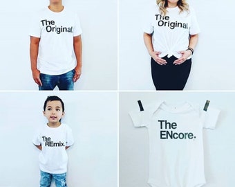 Hip Hop Matching Shirts | Funny Family Shirt | Mom and Kid Hip Hop | The Original The Remix | Cool Family Shirts | Rap Shirt | Trendy Family