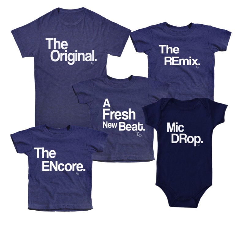 Family Pajama Set Tees Kids Clothing For Matching with Mom Toddler Dad Shirts Tops PJs Christmas gift The Original The Remix® image 1