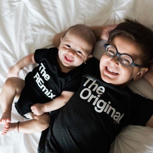 Matching Siblings Outfit: The Original, The Remix Cotton T-Shirt Set