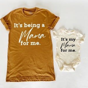 Mommy and Baby Matching Outfits | Hospital Clothing Set | Coordinated Shirts | Baby Matching Tees | Shirt and Bodysuit | Post Labor Outfit