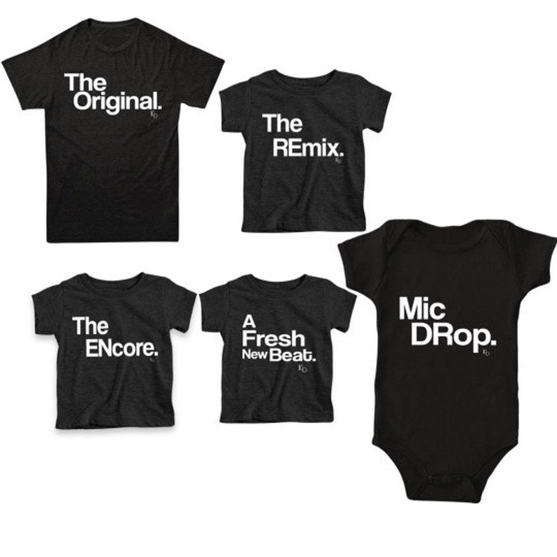 Family Matching Shirts Set of 5 Matching Tshirts Etsy