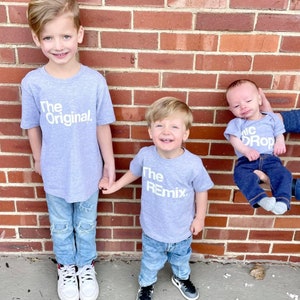 Matching Family Cotton T-Shirt Set: The Original, The Remix